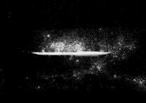 Cocaine on black background