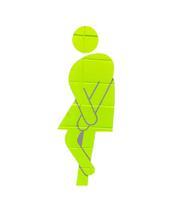 cartoon of woman having to use the bathroom