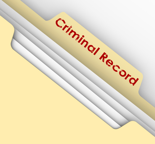 Folder holding a defendant's criminal records. Dismissed charges can be sealed right away in Nevada.