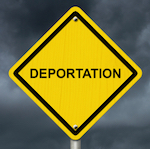 sign that reads "deportation"