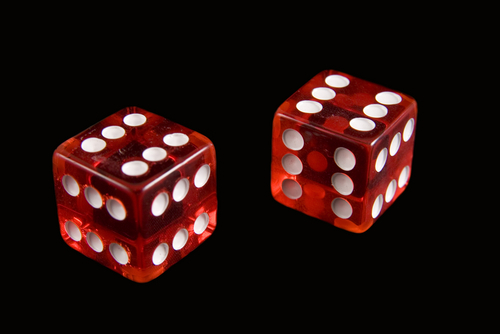 a pair of red dice