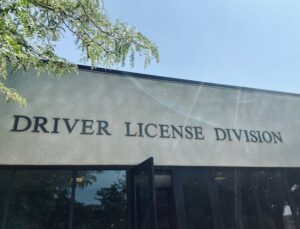 Facade of DMV building