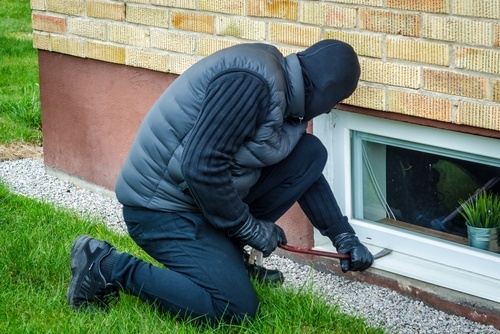 burglar breaking into a window of a house in violation of NRS 205.060