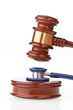 gavel and stethoscope