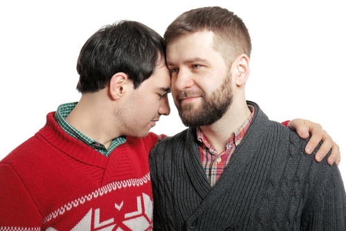A homosexual couple, now free in Nevada to engage in consensual sex.