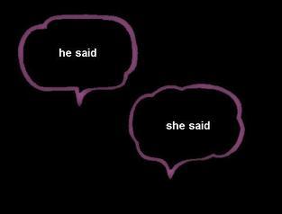 he said she said sign