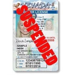 a suspended Nevada driver's license as an example of what can lead to NRS 483.560 charges