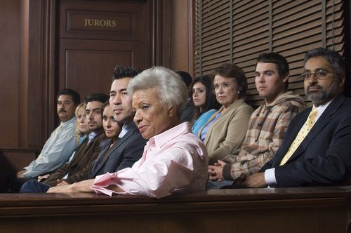 A jury hearing evidence, which is available to all felony defendants in Nevada