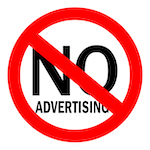 no advertising sign