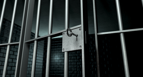 Jail cell of person arrested for a gross misdemeanor in Nevada.
