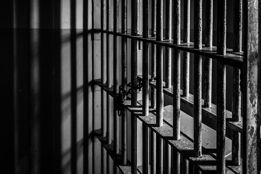 Inside prison cell 