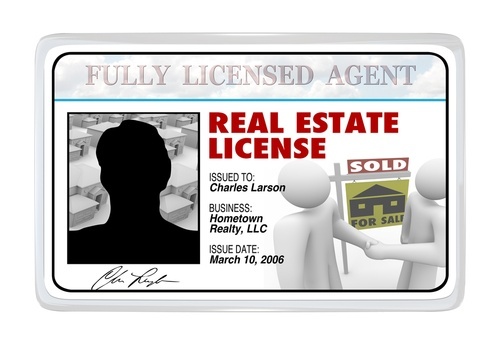 sample of a real estate license