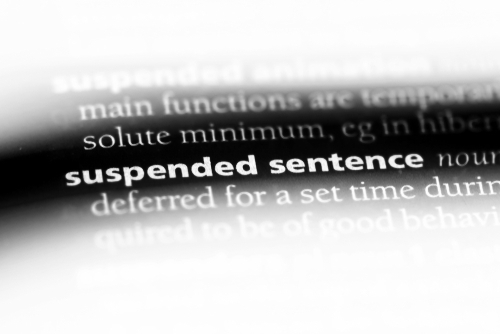 dictionary definition of suspended sentence