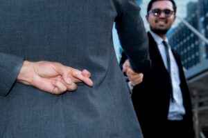 Non-attorney crossing his fingers and offering legal advice in violation of NRS 7.285