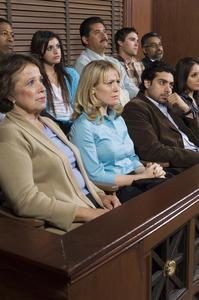 Jury listening to evidence in a case after plea negotiations have failed
