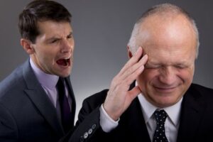 Man bullying a witness into not testifying